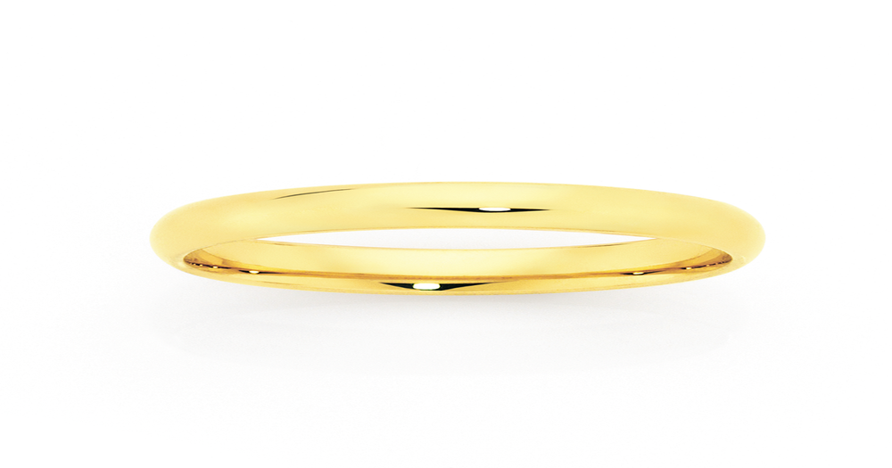 9ct 3mm Half Round Wedding Ring - Size N | Goldmark (AU)