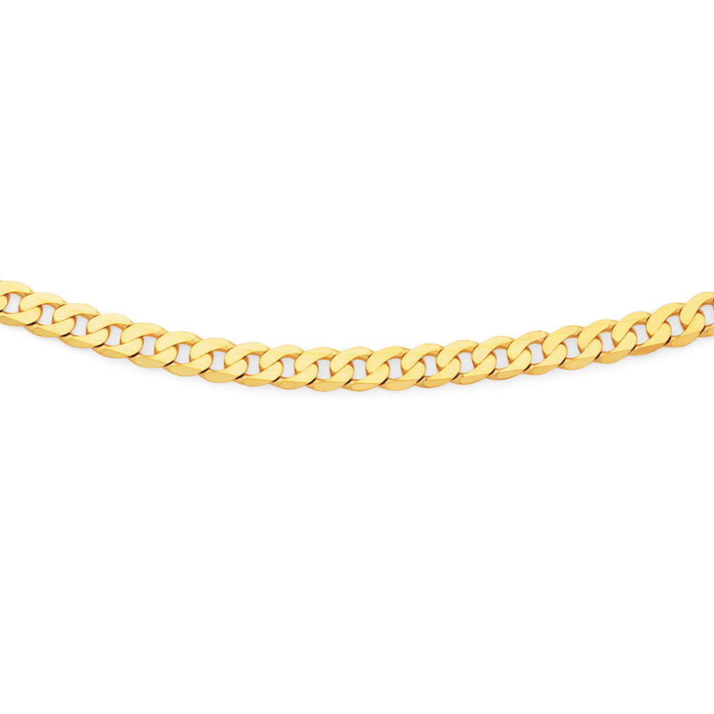 Mens 9ct gold curb on sale chain