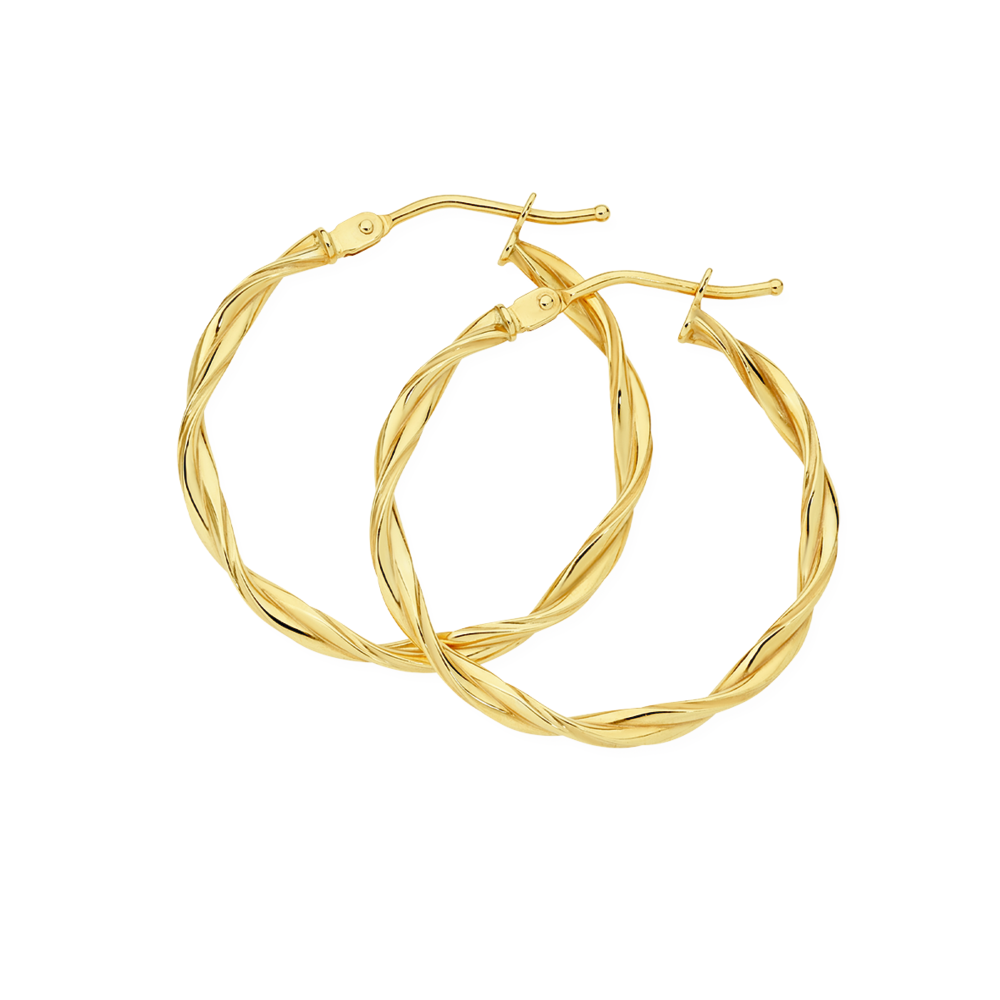 Gold hoop sale earrings goldmark