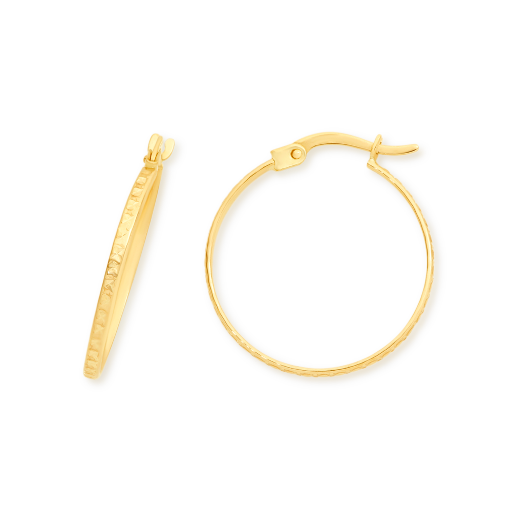 Gold hoop sale earrings goldmark