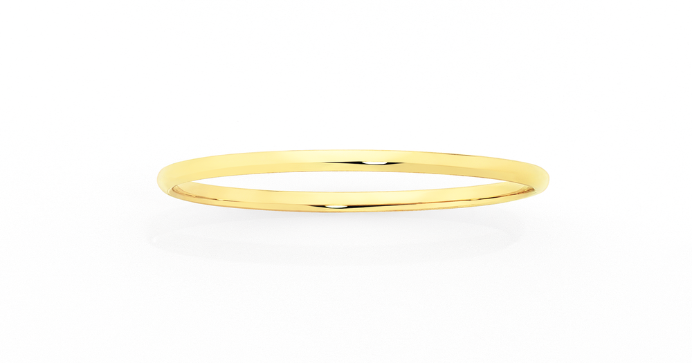 9ct Gold 2mm Half Round Stacker Ring | Goldmark (AU)