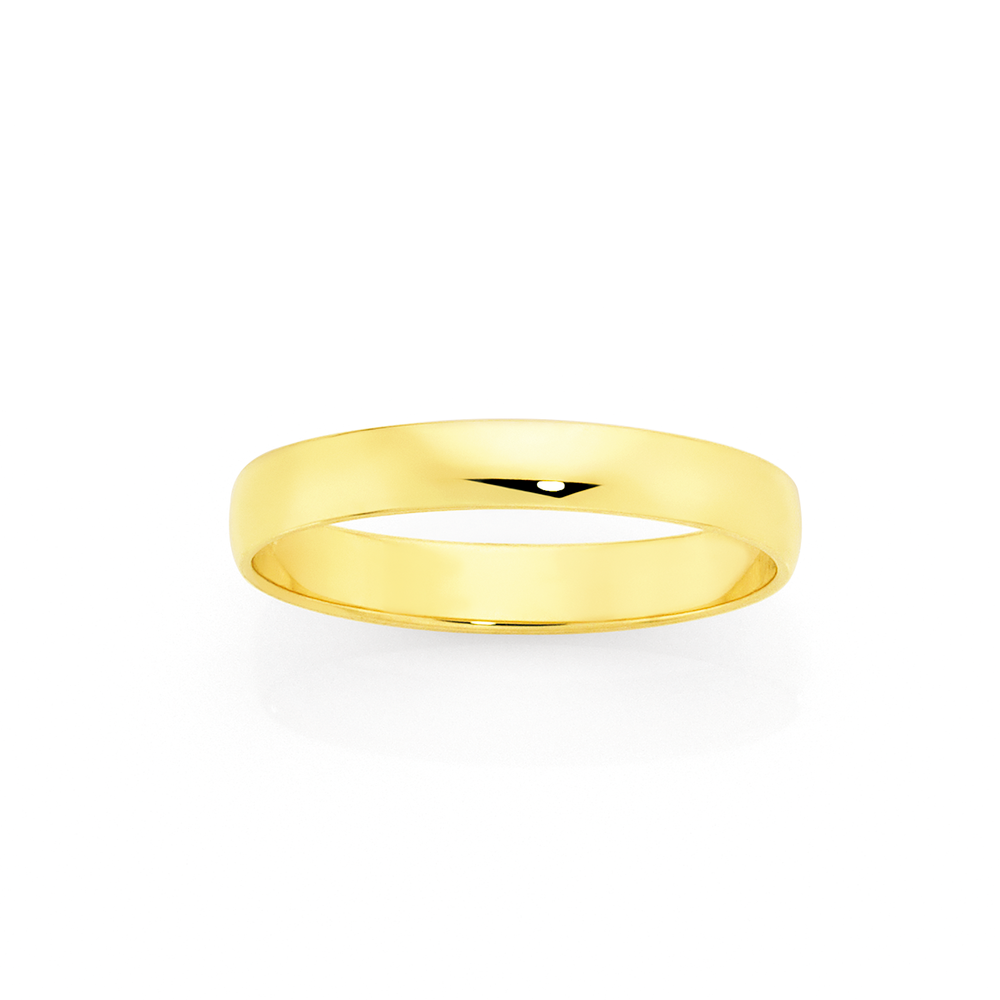 Simple round outlet gold ring