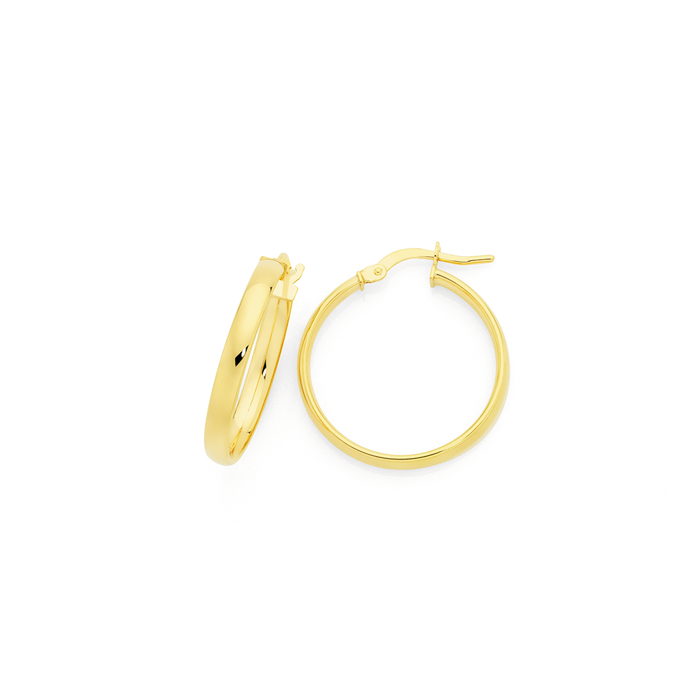 Buy NVR Women Gold-plated Alloy Circular-Shaped Half Hoop Earrings Online