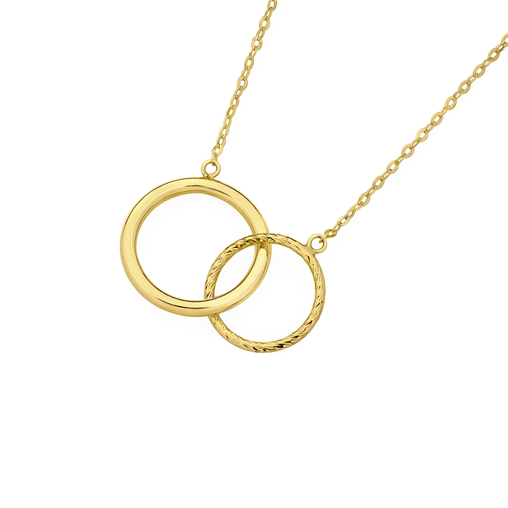 Two Tone Linked Circle Diamond Necklace | Dalgleish Diamonds » Dalgleish  Diamonds