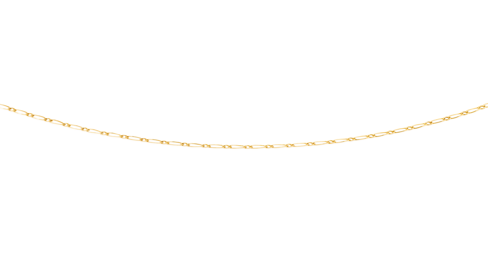 9ct Gold 45cm Solid Figaro 1 1 Chain Goldmark Au