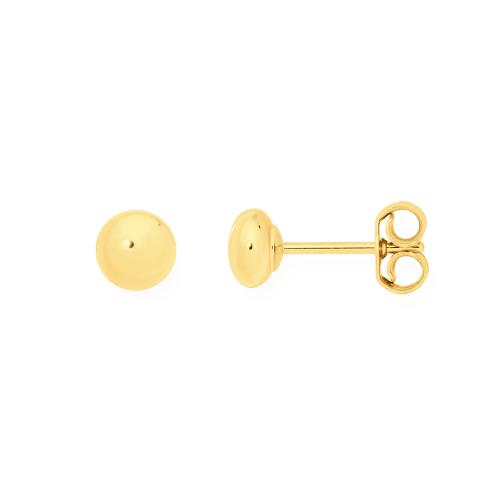 Flat ball 2025 stud earrings