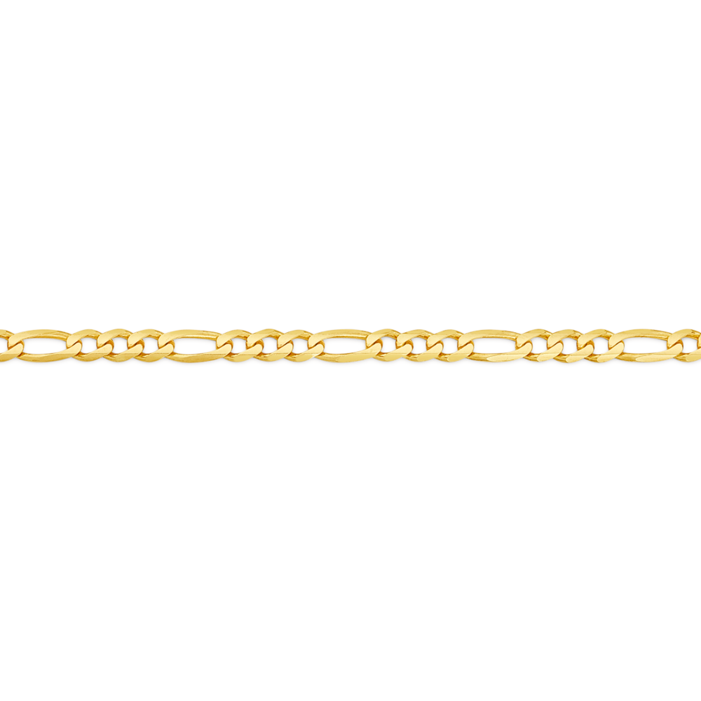 Solid gold 2024 figaro chain