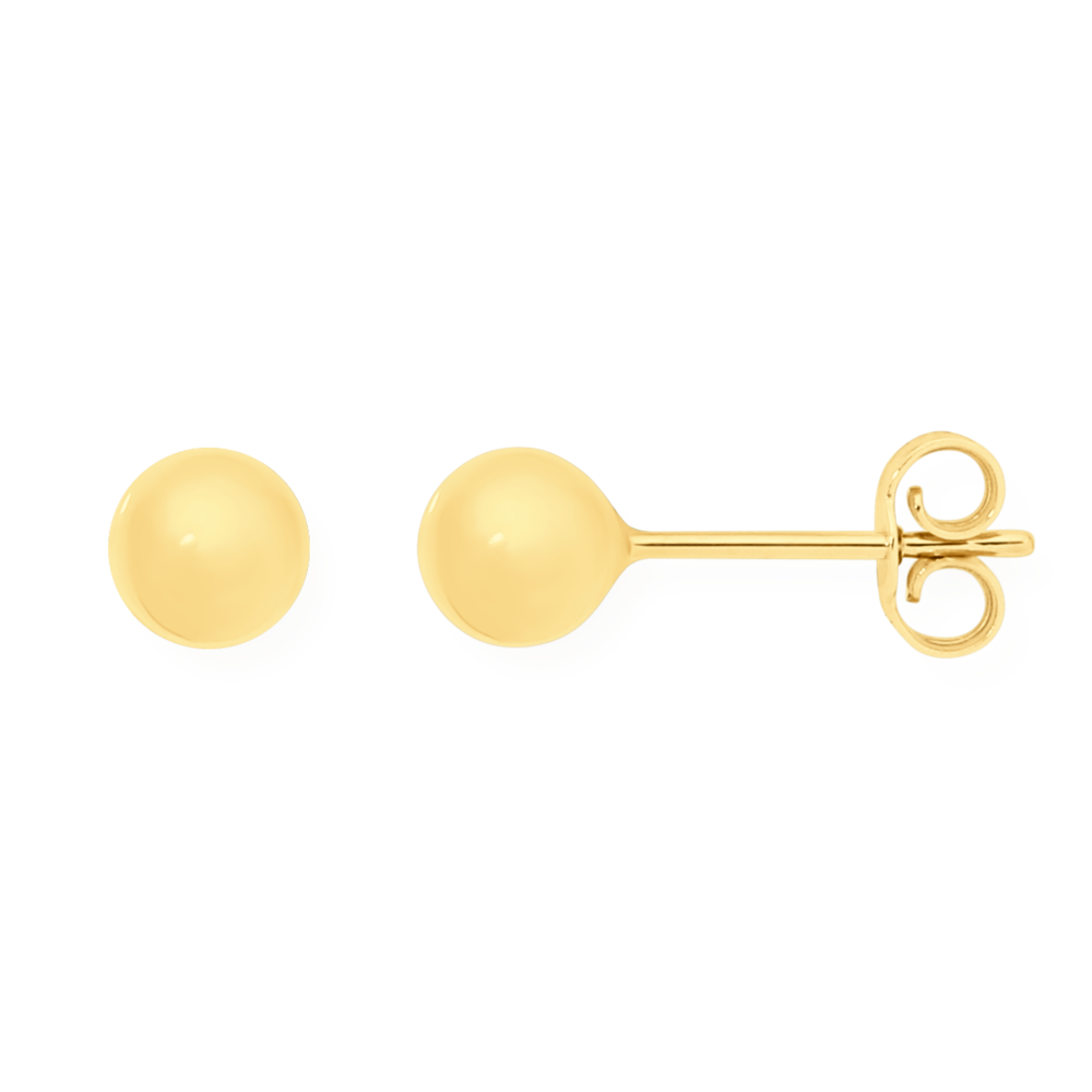 14K Gold 4mm Ball Stud Earrings - JCPenney