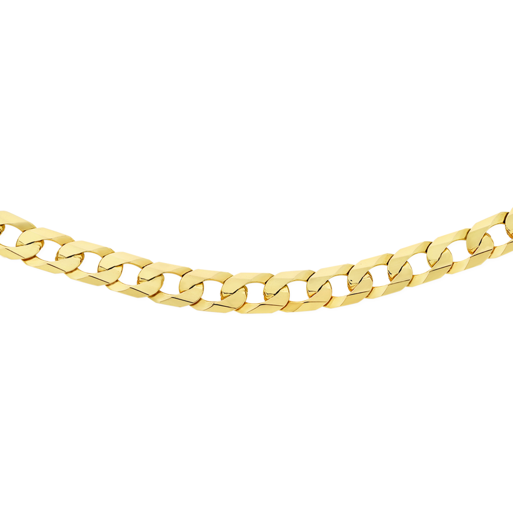 9ct gold 60cm store solid curb chain