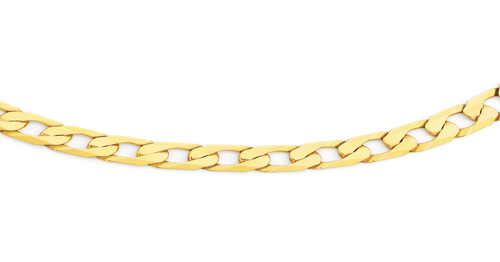 9ct Gold 60cm Solid Curb Chain | Goldmark (AU)