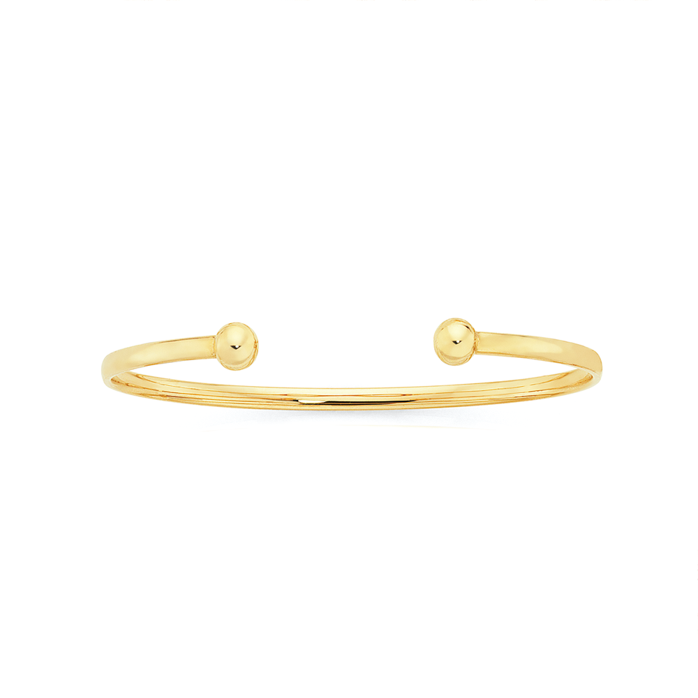 9ct Yellow Gold Comfort 3.8 X 70mm Bangle – Shiels Jewellers