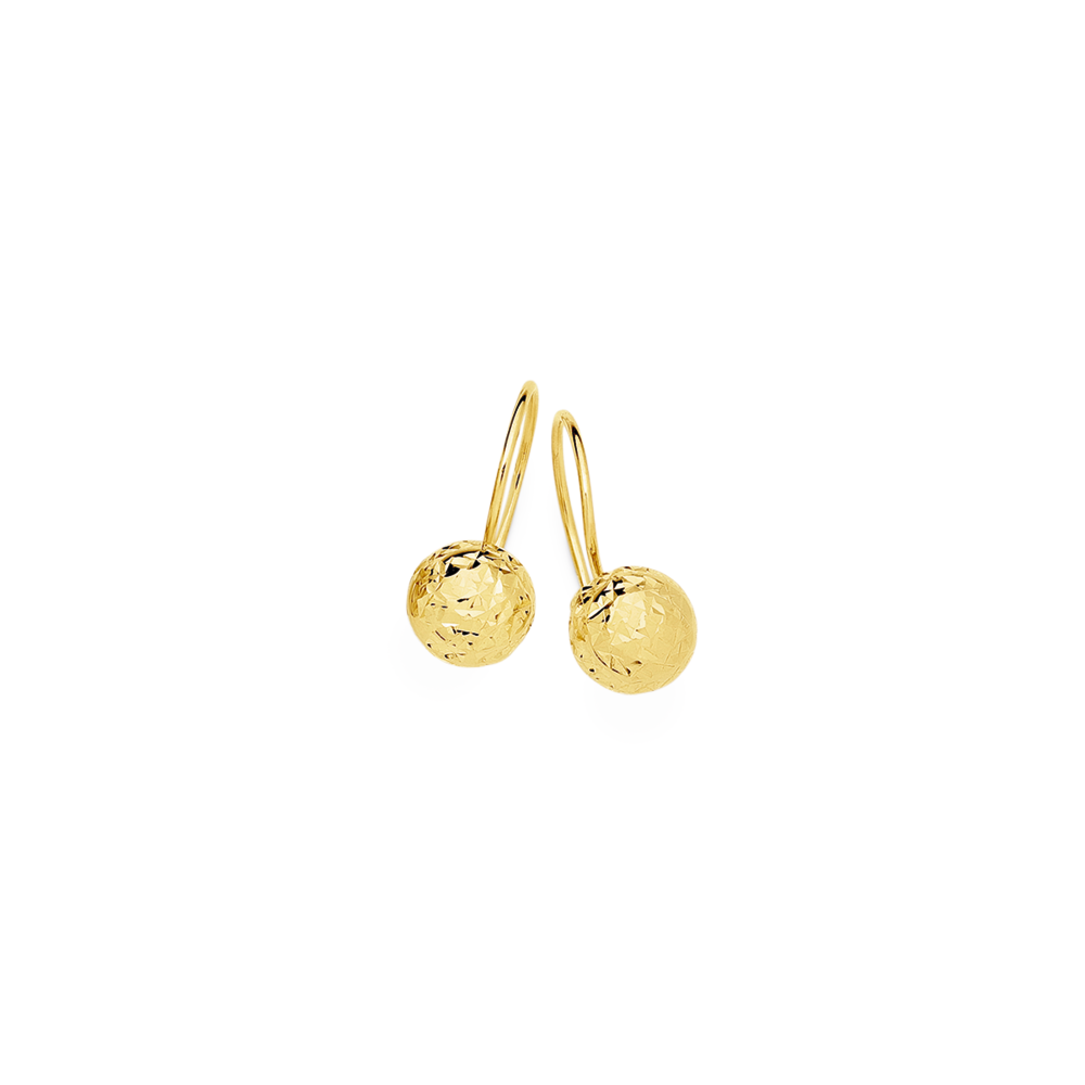 Gold ball deals earrings 6mm