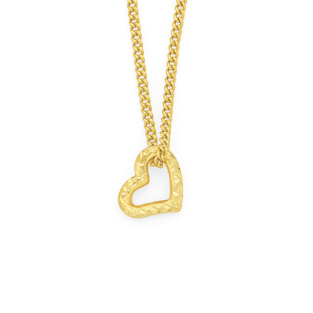 Chopard So Happy Diamond 18k Yellow Gold Floating Heart Necklace Pendant  16.5in | eBay
