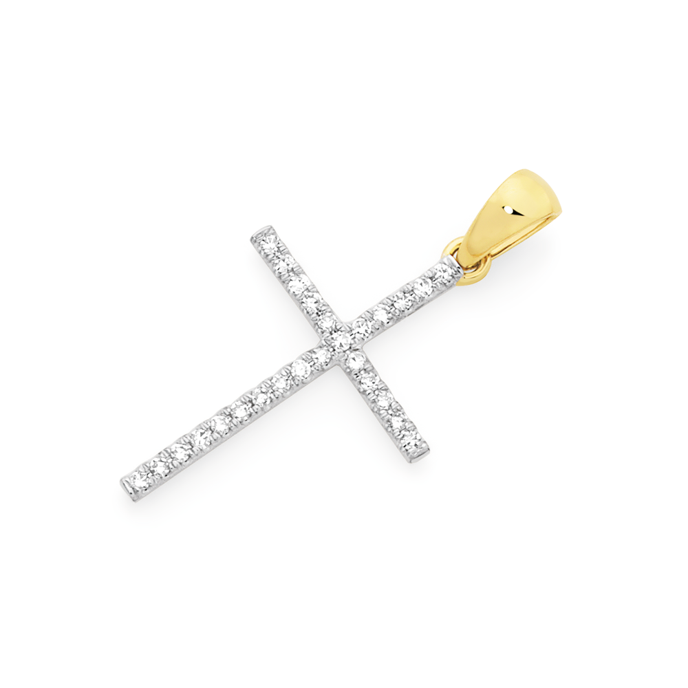 Diamond cross clearance pendant australia