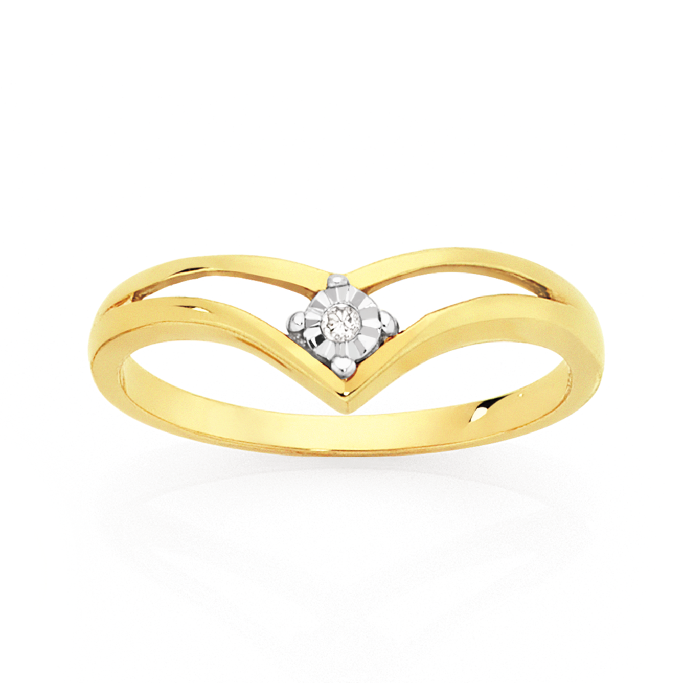 9ct Gold Blue Topaz & Diamond Heart Ring | Rings | Goldmark AU