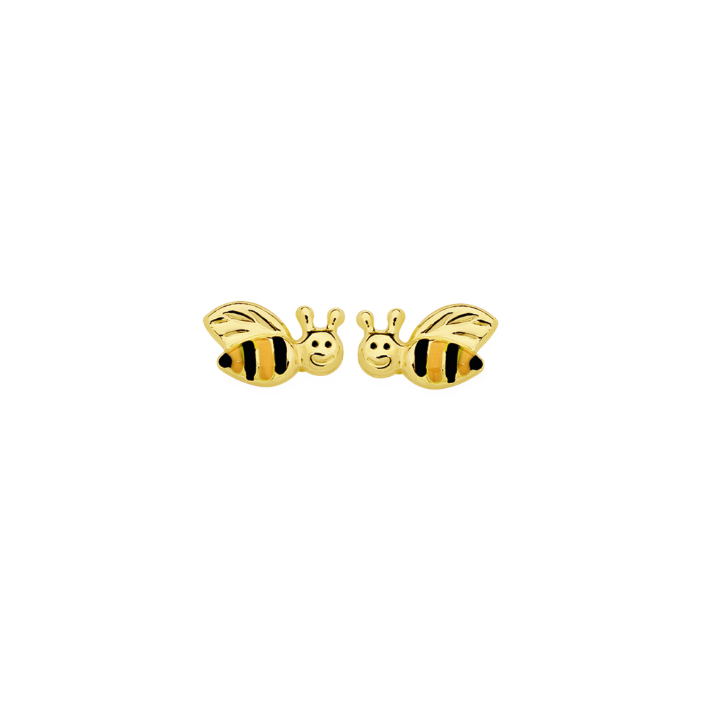 9ct gold bee on sale earrings