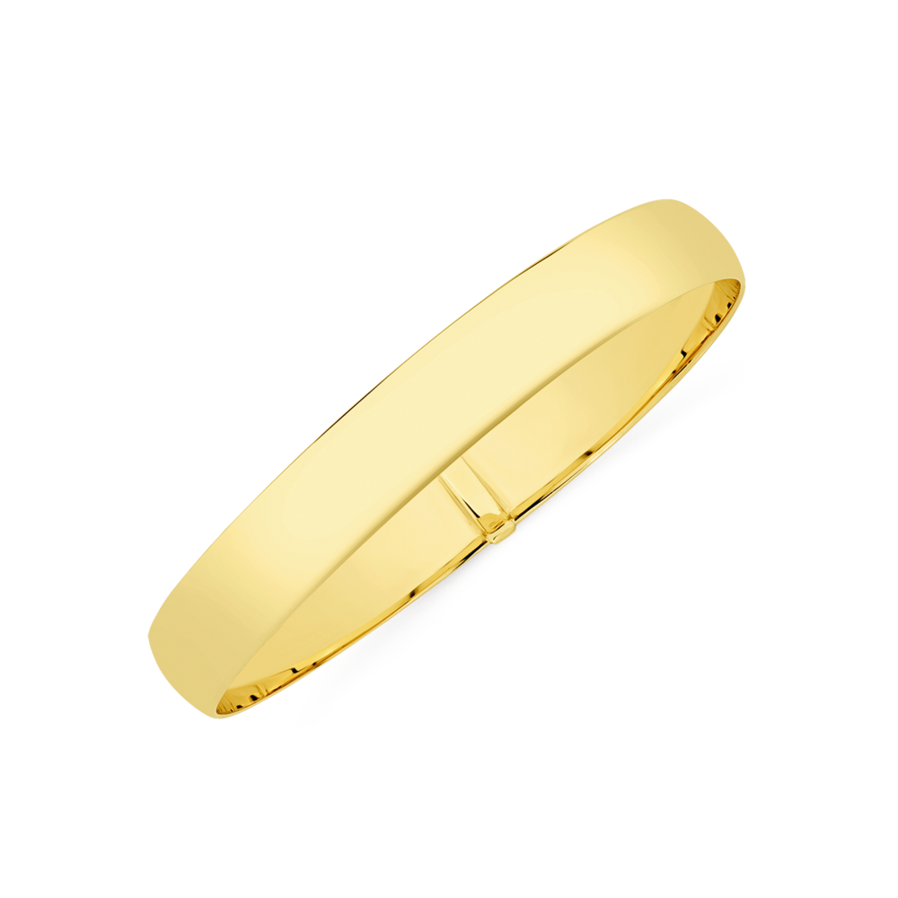 Mens 9ct deals gold bangle