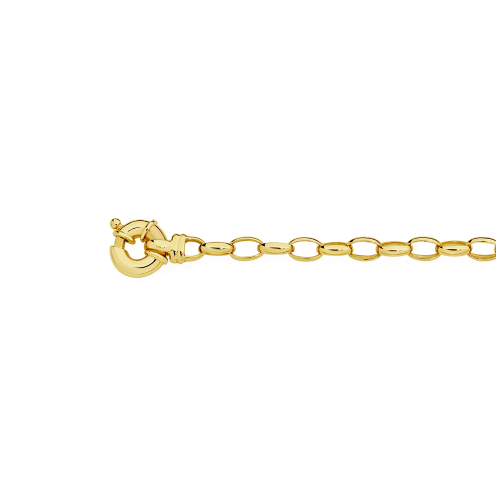 Men's Gold Color Bracelet Silver Color / 19cm