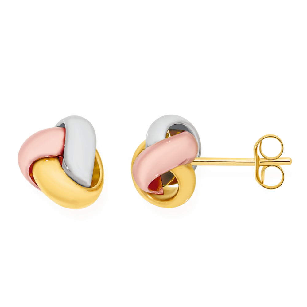 guess love knot earrings