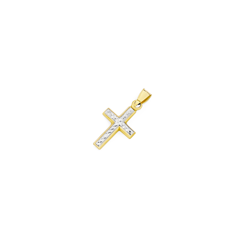 9ct gold hot sale crucifix pendant