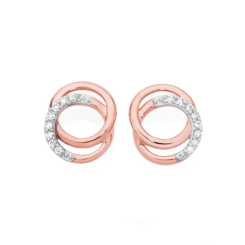 rose gold earrings goldmark