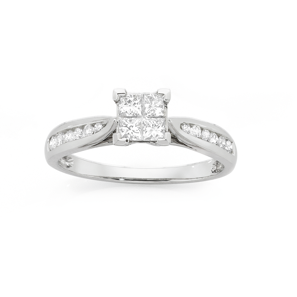 9ct wg diamond ring