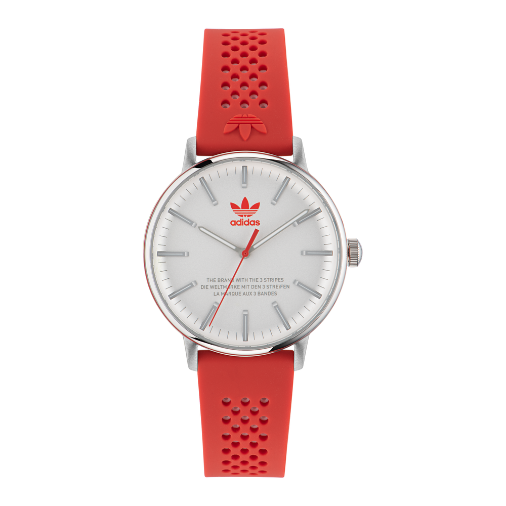 Adidas best sale watches red