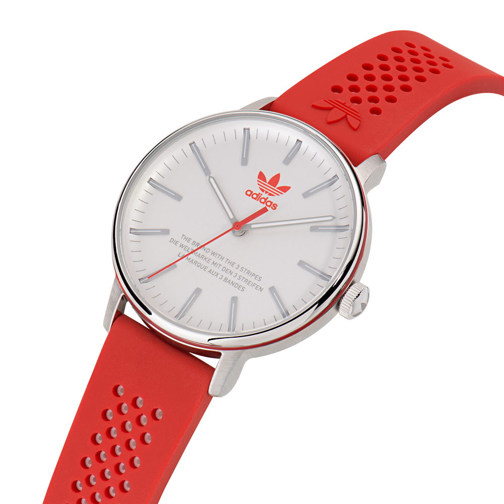 Adidas red outlet watch