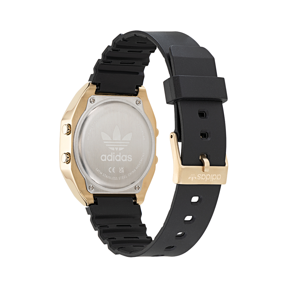 Adidas Digital Two Watch in Black Goldmark AU