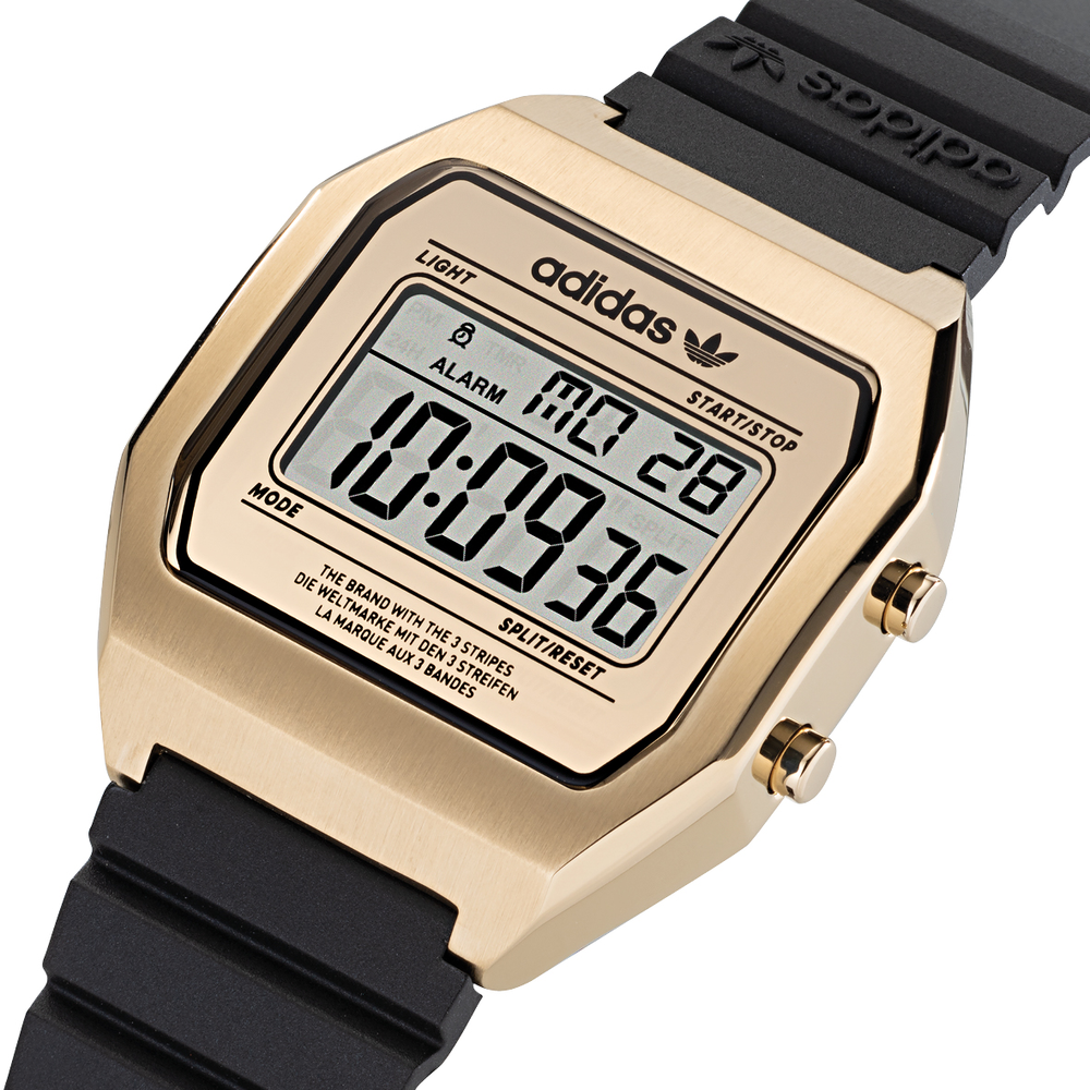 Adidas gold digital watch sale