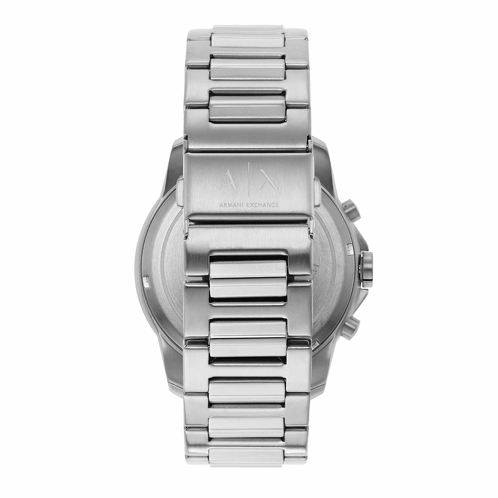 Armani Exchange Banks Men's Chronograph Watch in Silver | Goldmark (AU)