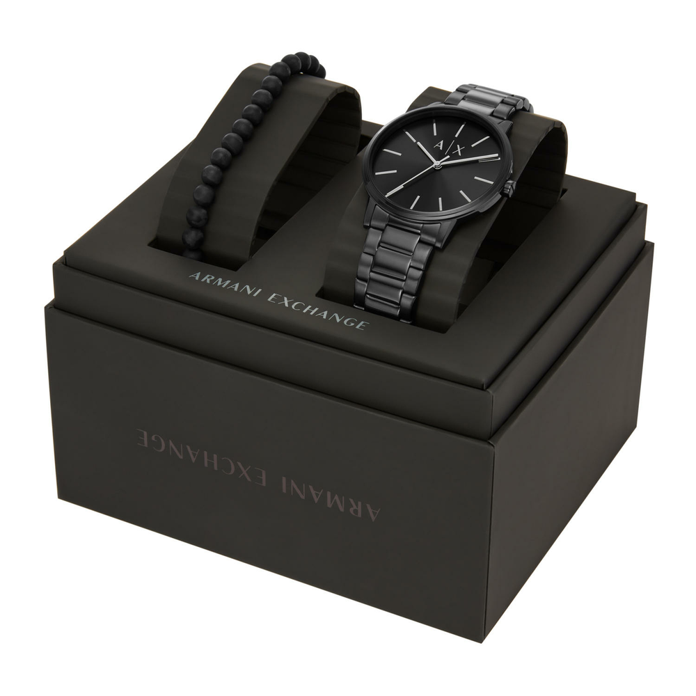 Mens watches armani online black