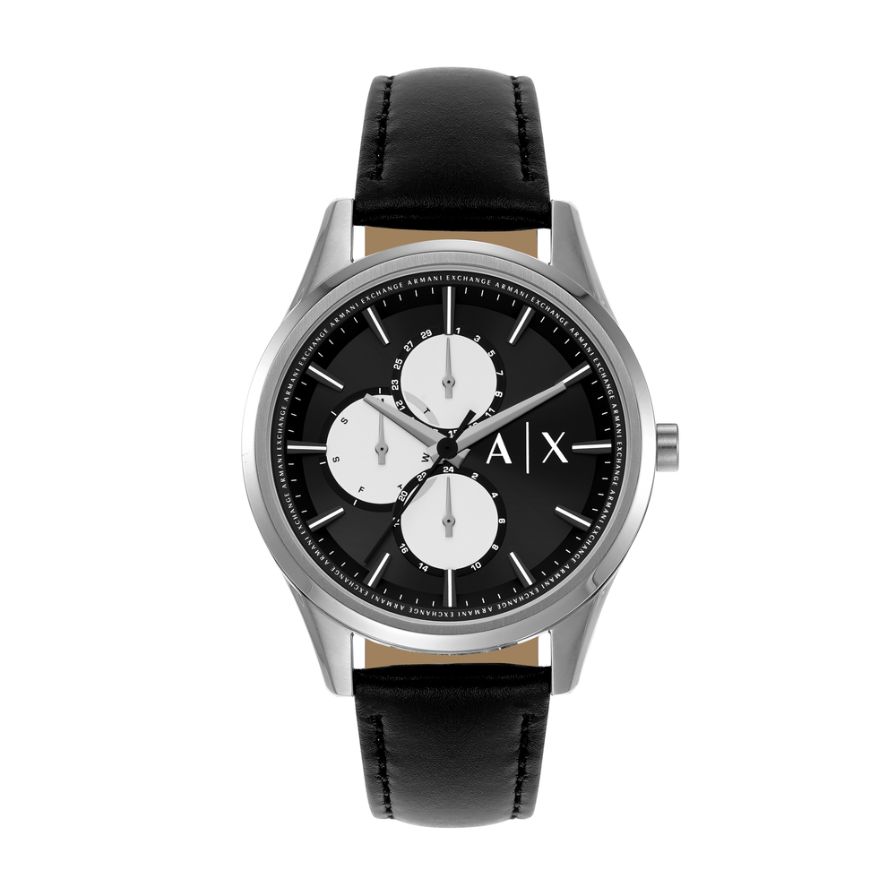 Armani exchange silver mens watch sale