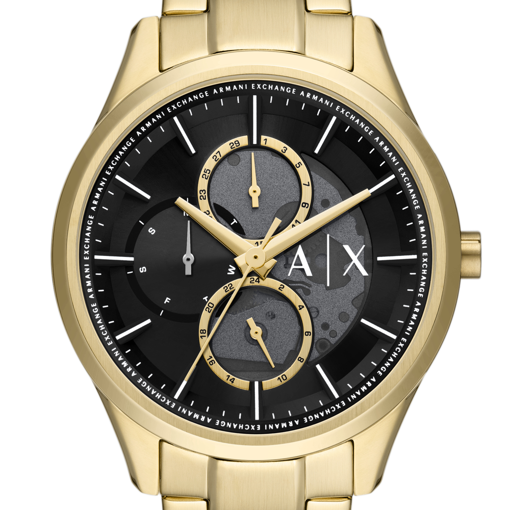 Armani Exchange Dante Men's Watch in Gold | Goldmark (AU)