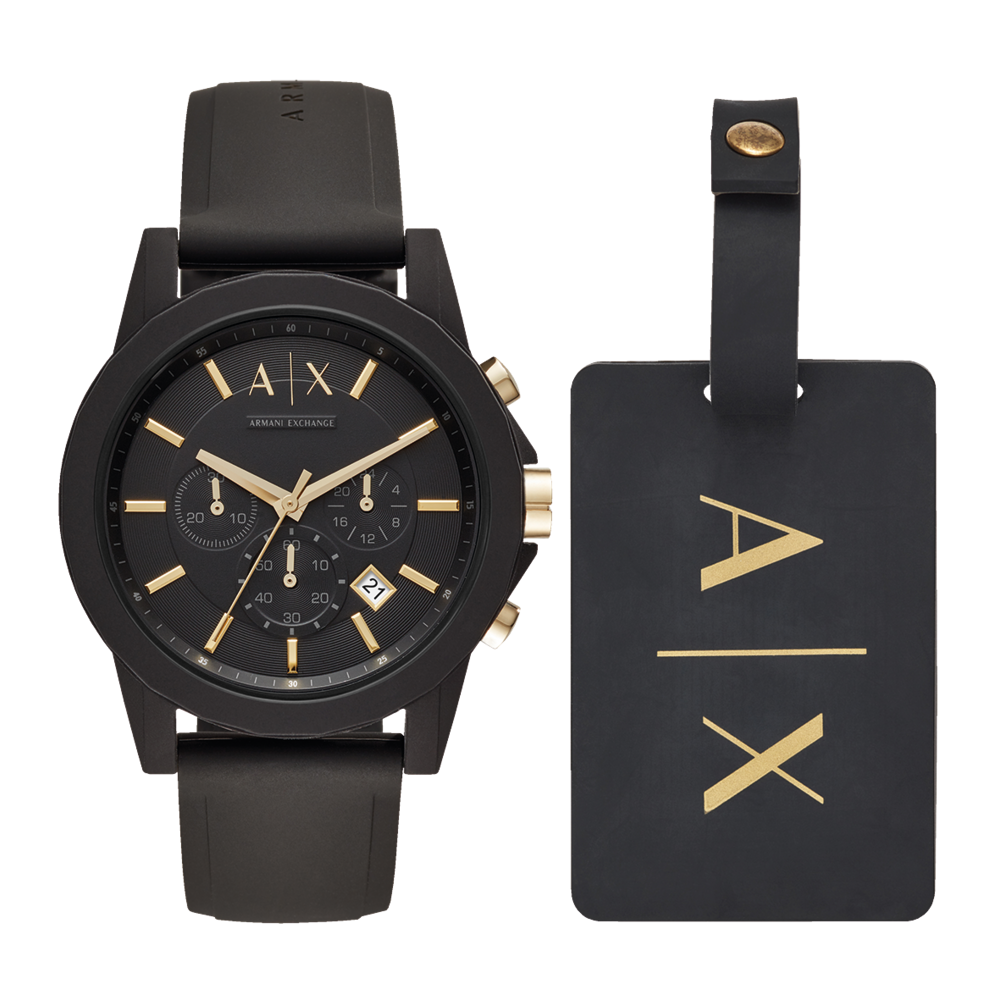Armani Exchange Outerbanks Watch in Black | Goldmark (AU)