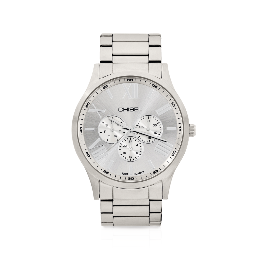 Mens silver hot sale watch sale