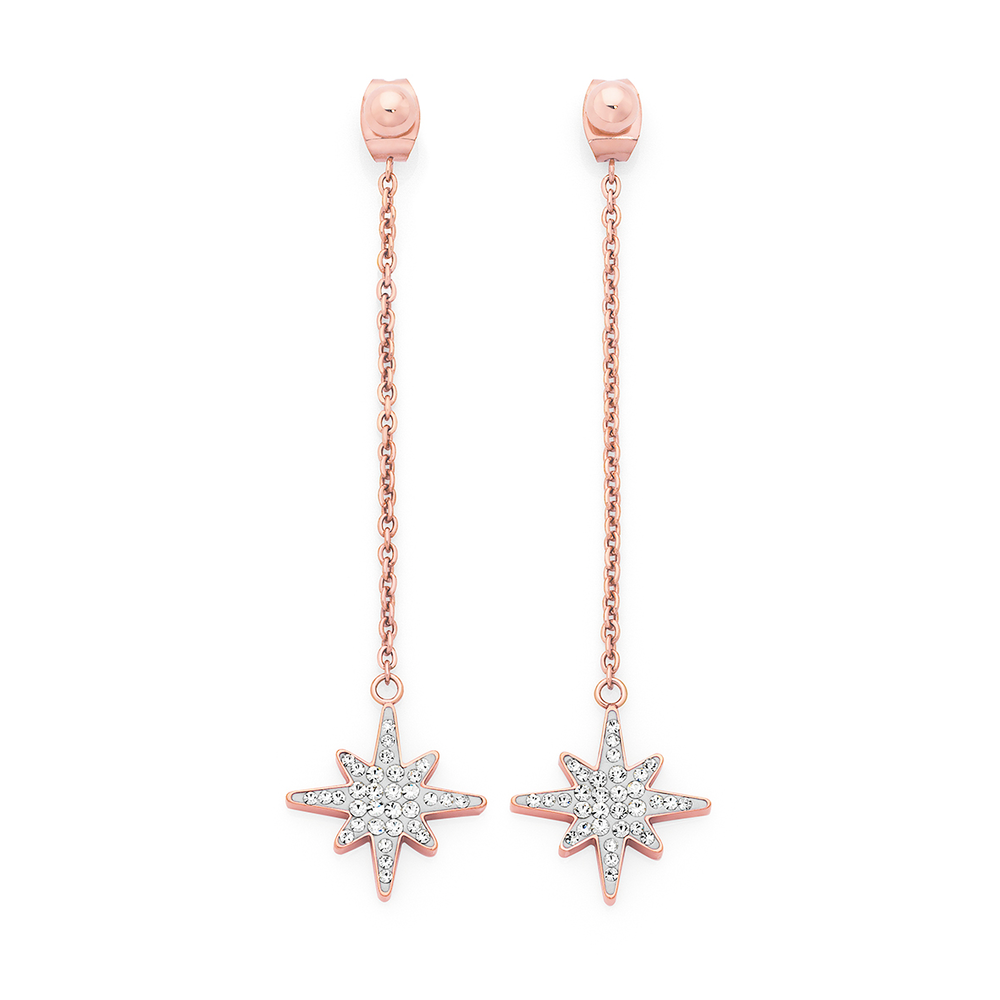 Crystal Star Drop Earrings – Aunt Maud's Closet