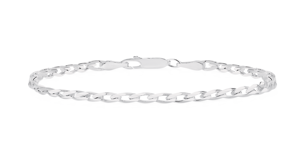 Silver 19cm Curb Bracelet | Goldmark (AU)