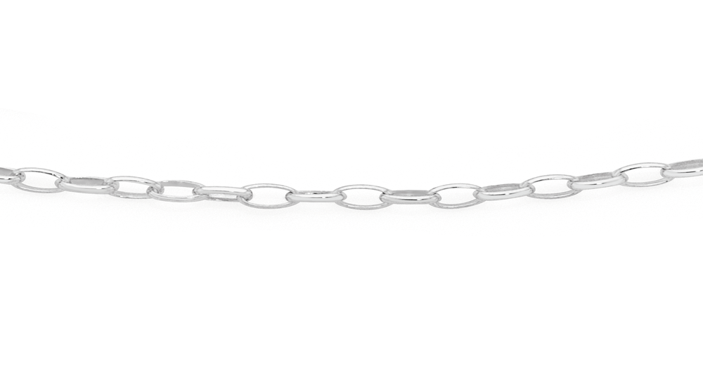 Silver 50cm Oval Belcher Chain | Goldmark (AU)