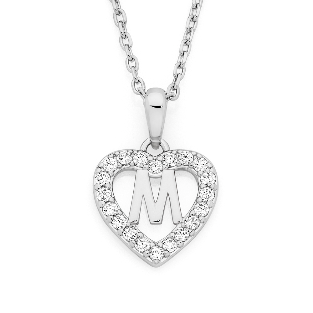 M on sale pendant necklace