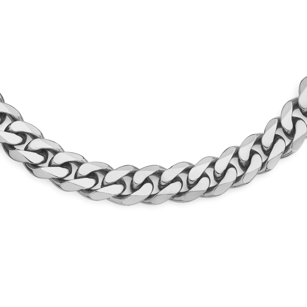 Zales Sterling Silver Curb Chain Necklace