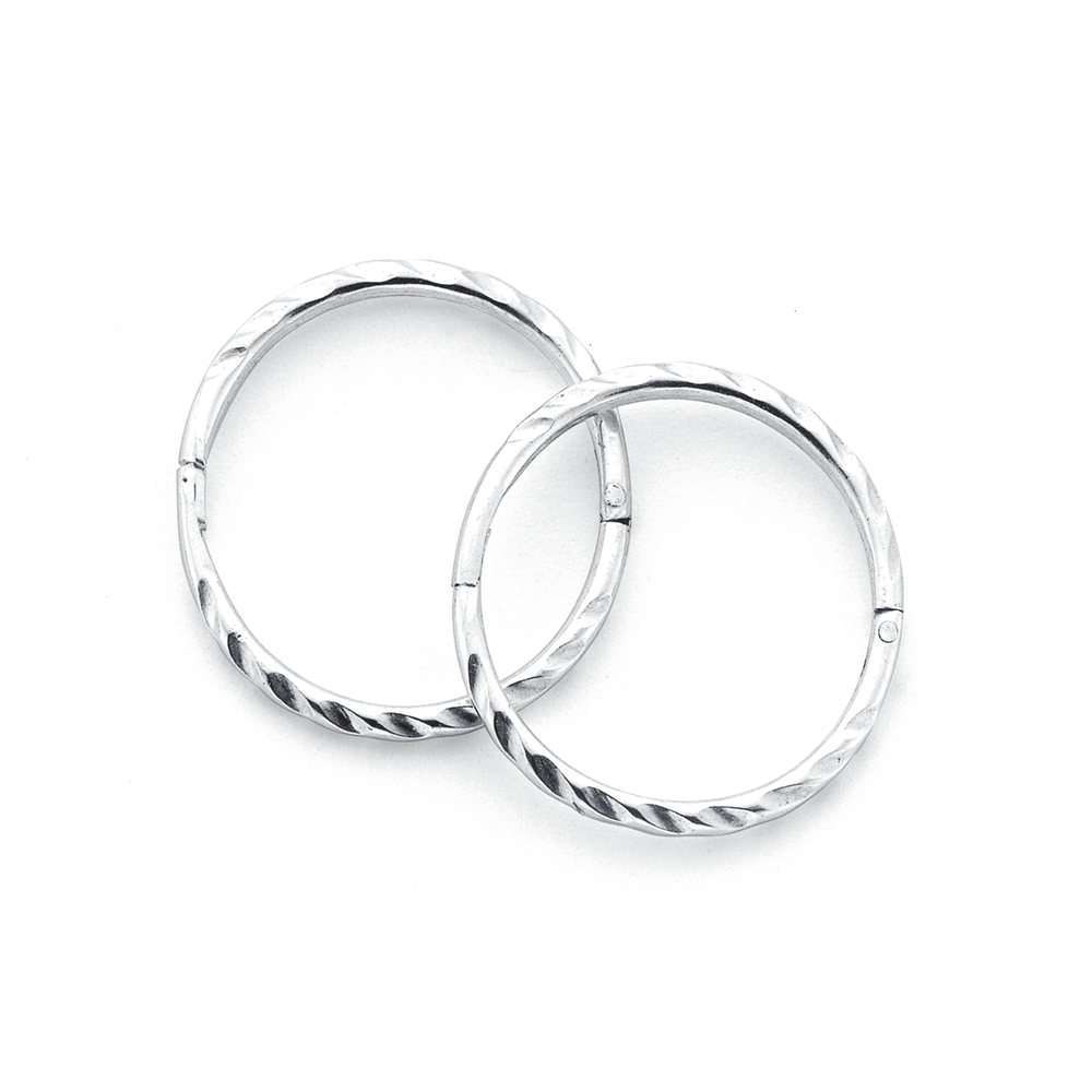 Goldmark silver store hoop earrings