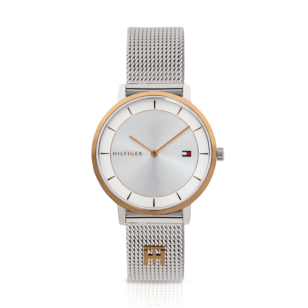 Tommy hilfiger sunray discount silver bracelet watch